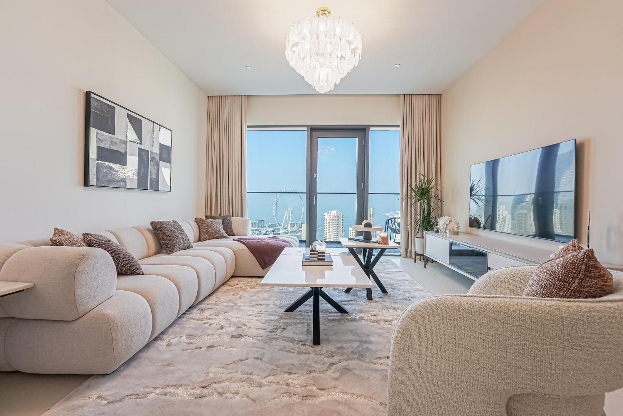 New Luxe 3br In Vida Marina W/ Breathtaking Views Dubai